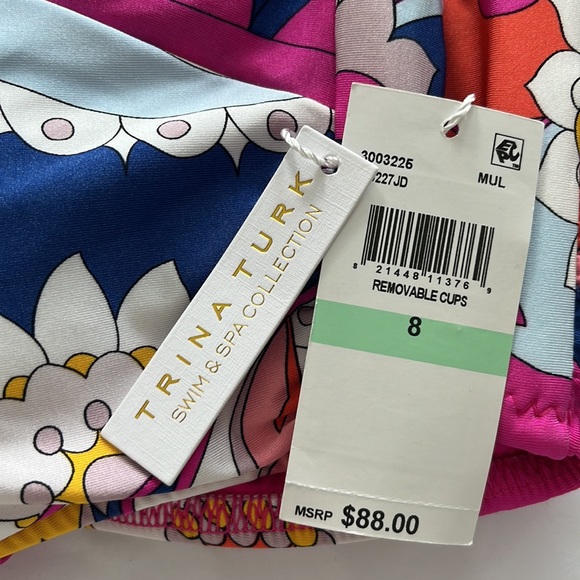 Trina Turk Sevilla High Neck Halter Bikini Top - Picture 12 of 13